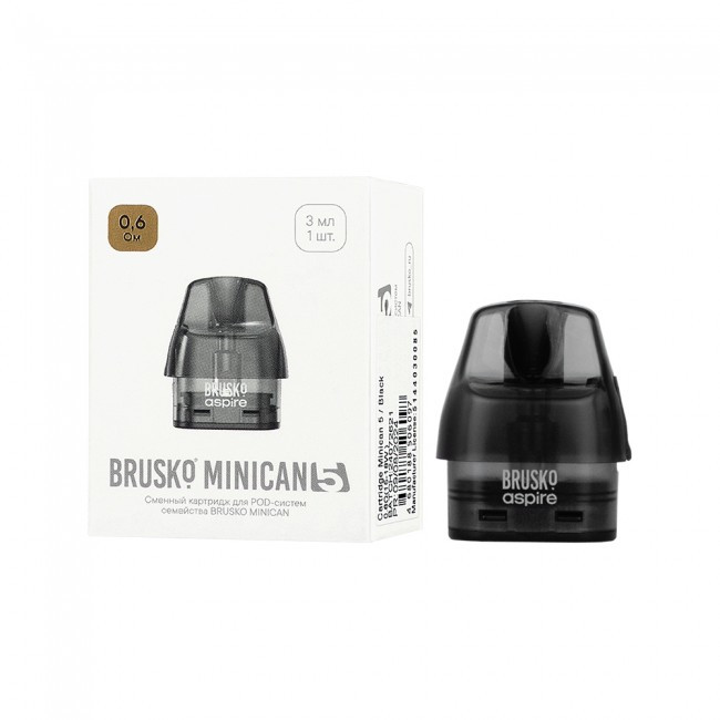 Картридж BRUSKO MINICAN 5 / 3ML / 0.8 / 0.6 [1шт в упаковке]